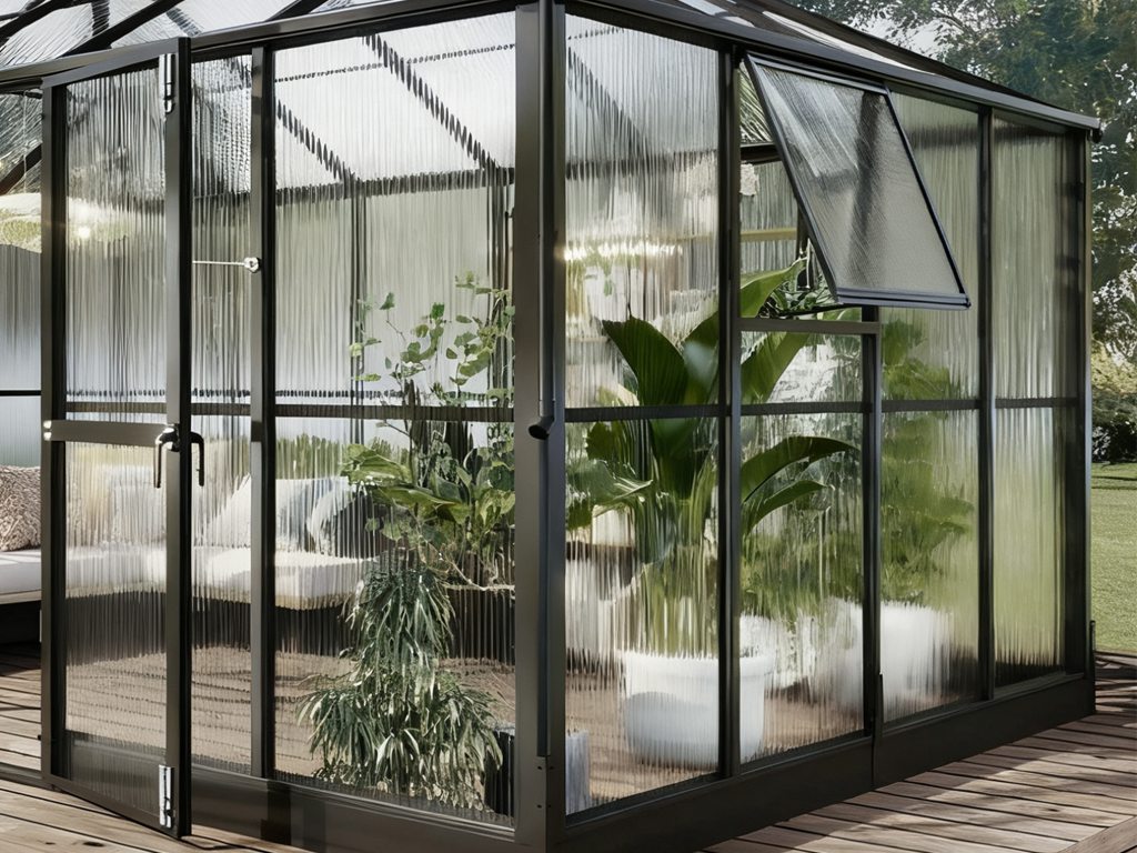 glass greenhouse, tempered glass greenhouse, glass greenhouses for sale